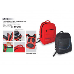 LT 112 Laptop Back Pack (Fully Padded Bag)